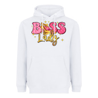 White boss lady Heavyweight Hoodie - LillyAllenDesigns