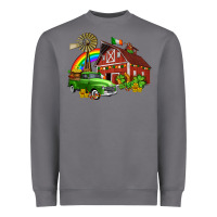 Storm barn st patricks with truck and shamrocks Heavyweight Sweatshirt - AdoDesignShop