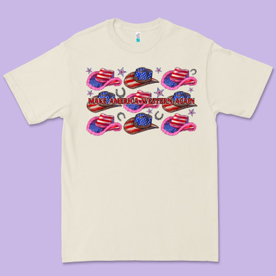 Premium Tee make america western again