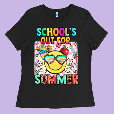 School's Out For Summer Ladies Tee Designed By Jahusdesignshop