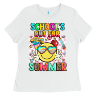 White school's out for summer Ladies Tee - JahusDesignShop