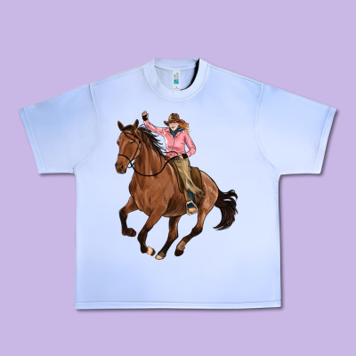 Cowgirl Urban Heavy Tee Designed By Artiststas