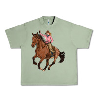 Oil Green cowgirl Urban Heavy Tee - Artiststas