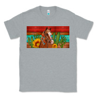 Heather Grey aztec horse cactus and sunflowers license plate template Classic Tee - Artiststas