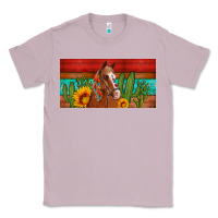Lilac aztec horse cactus and sunflowers license plate template Classic Tee - Artiststas
