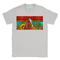 Moon Dust aztec horse cactus and sunflowers license plate template Classic Tee - Artiststas