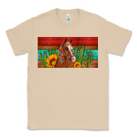 Mushroom aztec horse cactus and sunflowers license plate template Classic Tee - Artiststas