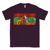 Plum aztec horse cactus and sunflowers license plate template Classic Tee - Artiststas