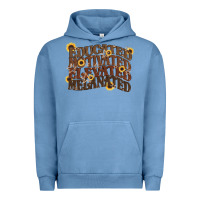 Pigment Pebble Blue educated motivated elevated melanated juneteenth Urban Hoodie - CowGirlArtShop