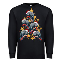 Christmas Tree With Manatee Premium Sweatshirt | Teevron