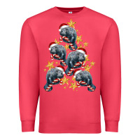 Cardinal Christmas Tree With Manatee Premium Sweatshirt - LillyAllenDesigns