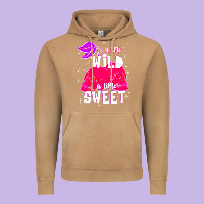 A Little Wild A Little Sweet Vintage Hoodie Designed By Jahusdesignshop