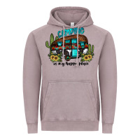Vintage Zinc camping is my happy place2 Vintage Hoodie - JahusDesignShop