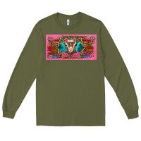 Army Green western baby boer goat pink flowers serape leopard pink glitter patter Long Sleeve Tee - BarkalooDesign
