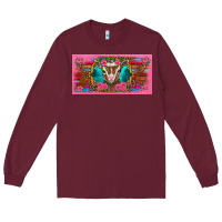 Burgundy western baby boer goat pink flowers serape leopard pink glitter patter Long Sleeve Tee - BarkalooDesign