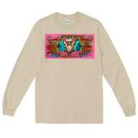 Mushroom western baby boer goat pink flowers serape leopard pink glitter patter Long Sleeve Tee - BarkalooDesign