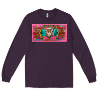 Plum western baby boer goat pink flowers serape leopard pink glitter patter Long Sleeve Tee - BarkalooDesign