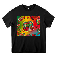 Black mexico hearts Heavy Core Tee - Zillion Design Studio