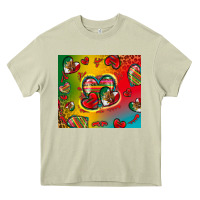 Mossy mexico hearts Heavy Core Tee - Zillion Design Studio