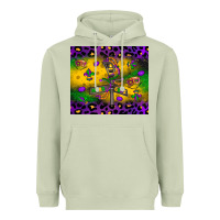 Matcha mardi gras street lights Heavyweight Hoodie - LillyAllenDesigns