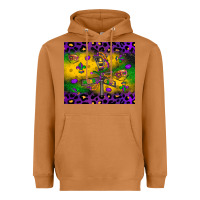 Meerkat mardi gras street lights Heavyweight Hoodie - LillyAllenDesigns