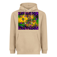 Mushroom mardi gras street lights Heavyweight Hoodie - LillyAllenDesigns