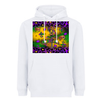 White mardi gras street lights Heavyweight Hoodie - LillyAllenDesigns