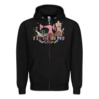 Black ill be in my office Zipper Hoodie - MaliasSmallBusiness
