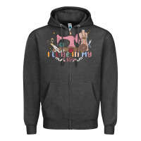 Charcoal Heather ill be in my office Zipper Hoodie - MaliasSmallBusiness