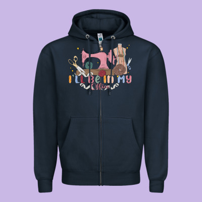 Ill Be In My Office Zipper Hoodie Designed By Maliassmallbusiness