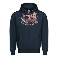 Navy ill be in my office Zipper Hoodie - MaliasSmallBusiness