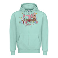 Seafoam ill be in my office Zipper Hoodie - MaliasSmallBusiness