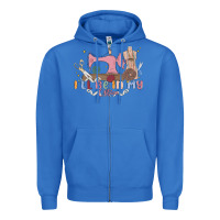 True Royal ill be in my office Zipper Hoodie - MaliasSmallBusiness