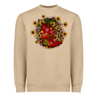 Boots Wood Slice Ornament Heavyweight Sweatshirt | Teevron