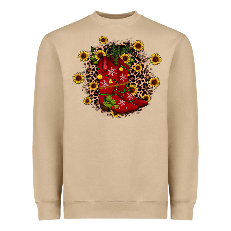 Boots Wood Slice Ornament Heavyweight Sweatshirt by JahusDesignShop | Teevron