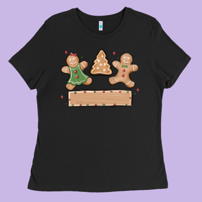 Ladies Tee gingerbread christmas