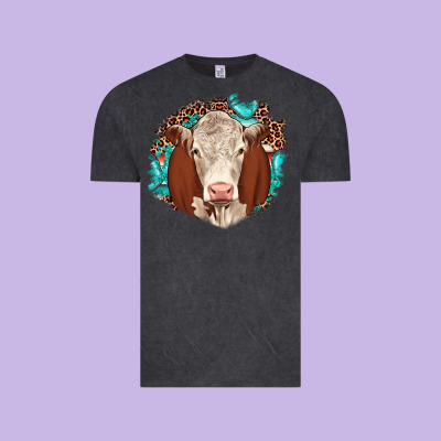 Hareford Leopard Gemstone Vintage Tee Designed By Jahusdesignshop