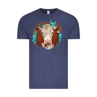 Vintage Denim hareford leopard gemstone Vintage Tee - JahusDesignShop