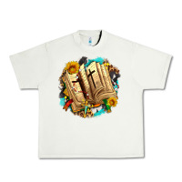 Pistachio cross with bible and sunflowers Urban Heavy Tee - AdoDesignShop