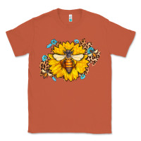 Copper bee sunflower leopard Classic Tee - AdoDesignShop