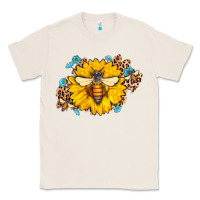 Natural bee sunflower leopard Classic Tee - AdoDesignShop