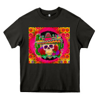 Asphalt mexican skull Heavy Core Tee - Zillion Design Studio