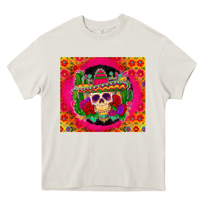 Mexican Skull Heavy Core Tee by Zillion Design Studio | Teevron