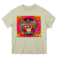Mossy mexican skull Heavy Core Tee - Zillion Design Studio