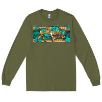 Army Green western  bison wild soul turquoise's gemstones  license plate template Long Sleeve Tee - BarkalooDesign