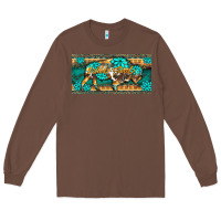 Chestnut western  bison wild soul turquoise's gemstones  license plate template Long Sleeve Tee - BarkalooDesign