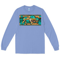 Colony Blue western  bison wild soul turquoise's gemstones  license plate template Long Sleeve Tee - BarkalooDesign