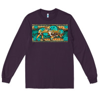 Plum western  bison wild soul turquoise's gemstones  license plate template Long Sleeve Tee - BarkalooDesign