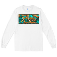 White western  bison wild soul turquoise's gemstones  license plate template Long Sleeve Tee - BarkalooDesign