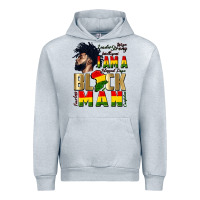 Heather Grey i am a black man Urban Hoodie - CowGirlArtShop